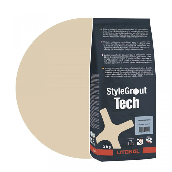 Litokol Voegmiddel Stylegrout Tech Ivory-3 á 3 kg -