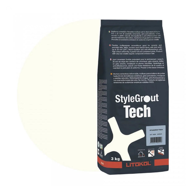 Litokol Voegmiddel Stylegrout Tech white-1 á 3 kg -