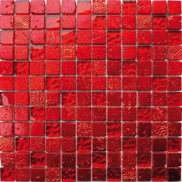 Mozaïek Red mix 29.5 x 29.5 cm bo.001 - Mozaïek