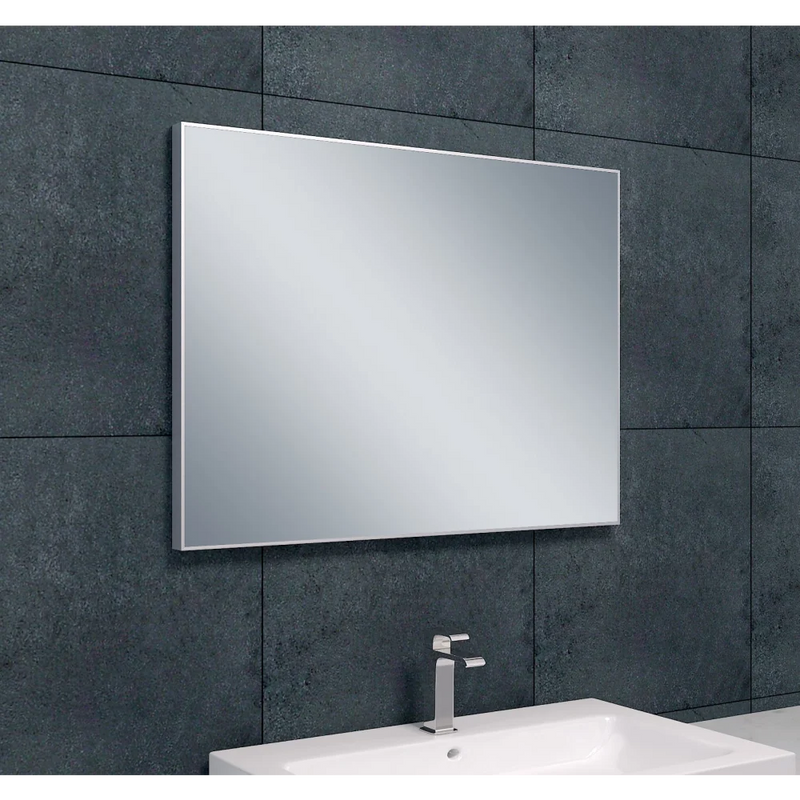 Spiegel aluminium lijst 80 x 60 x 2,1 cm - Spiegel