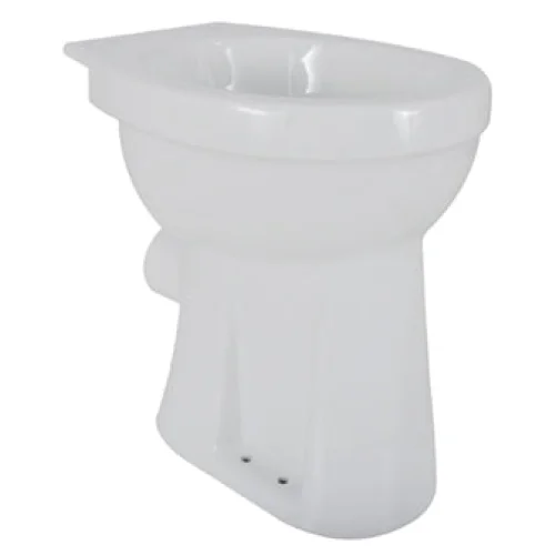 staande verhoogde toiletpot +6 PK wit - Seniorentoiletten