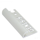 Tegelstrip aluminium ro afw.str.mat-zilver 6mm - Tegelstrips