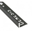 Tegelstrip aluminium zwart mat recht 10 mm - Tegelstrips