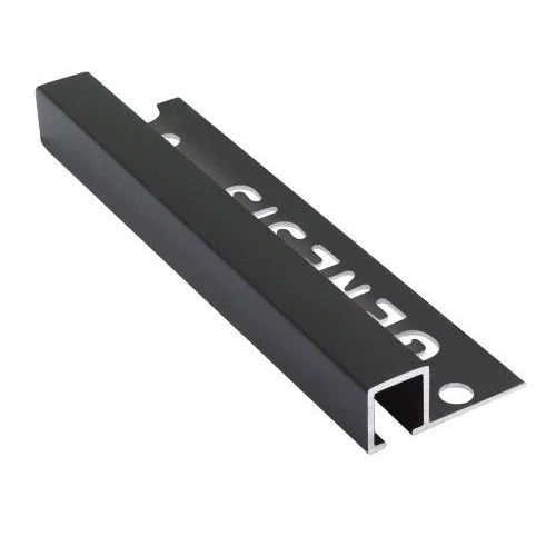 Tegelstrip aluminium zwart vierkant 10 mm 2,5mtr -