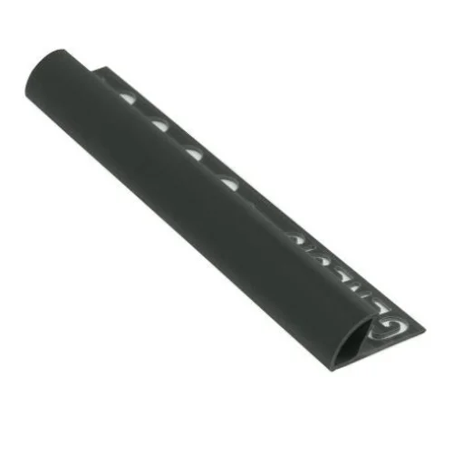 Tegelstrip PVC ro.recht.zwart 8mm - Tegelstrips