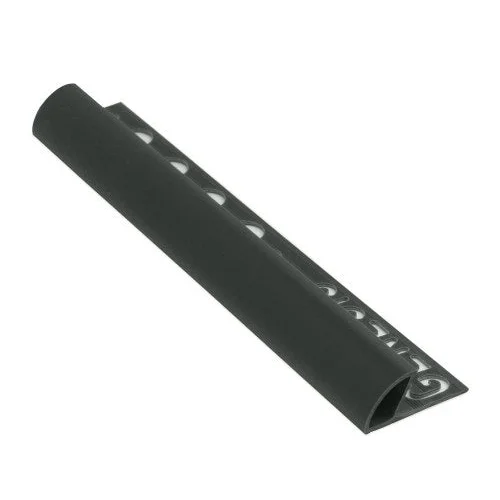 Tegelstrip PVC ro.str.zwart 10mm - Tegelstrips