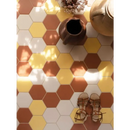 Vloertegel Kashba zalm roze hexagon 17 x 17 cm - Vloertegels