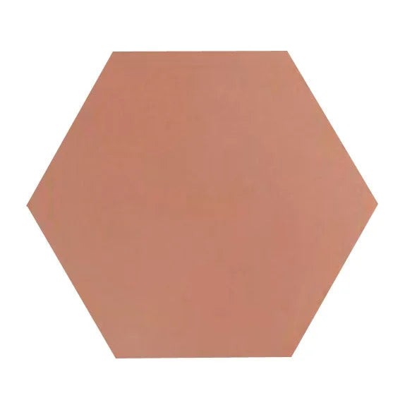 Vloertegel Kashba zalm roze hexagon 17 x 17 cm - Vloertegels