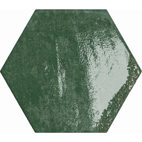 Wandtegel Carmen Hexagon green 13 x 15 cm - Wandtegels