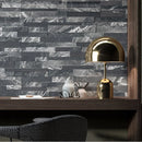 Wandtegel Gioa nero 15 x 61 cm - Wandtegels