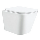 Wandtoilet Piazza glans wit rimless met wc bril -