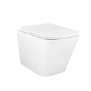 Wandtoilet Piazza glans wit rimless met wc bril -