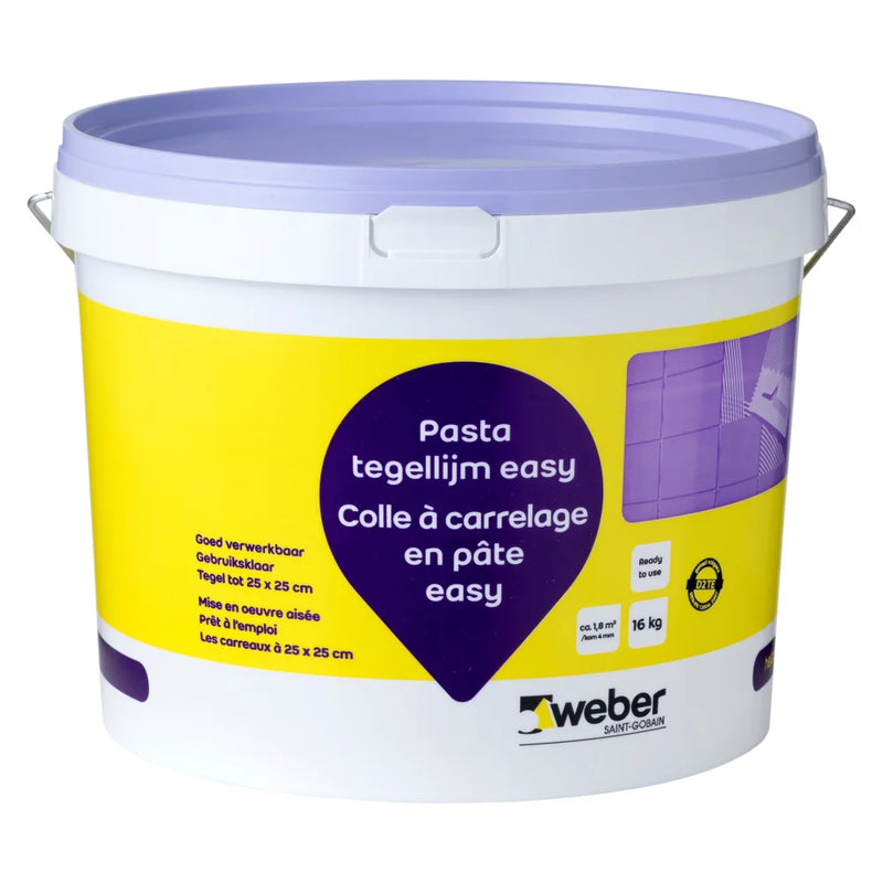 Weber Tegellijm Pastalijm Paste easy 16 kg - Tegellijm