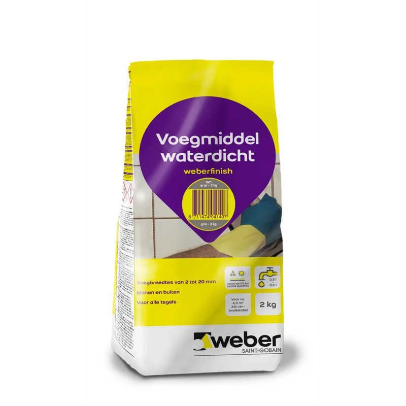 Weber Voegmiddel Grijs 2 kg - Voegmiddel