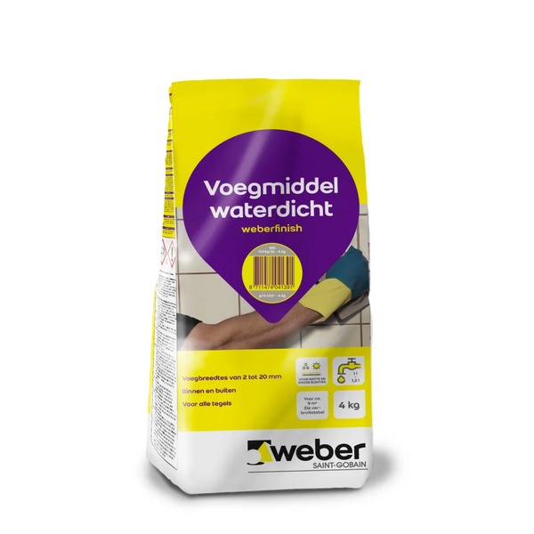 Weber Voegmiddel Lichtgrijs 4 kg - Voegmiddel