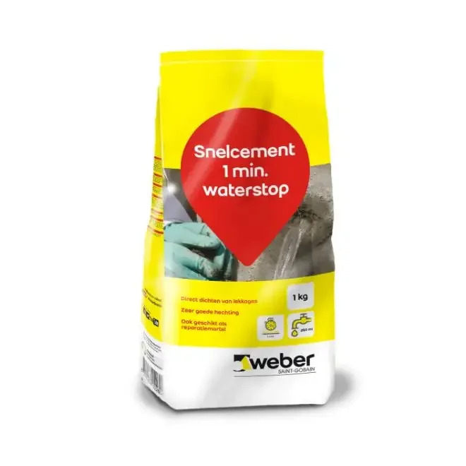Weber Waterstop Reparatiemortel 1 kg - Reparatiemiddelen
