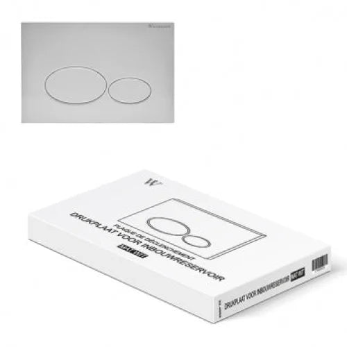 Wiesbaden X32 drukplaat voor inbouwreservoir mat wit -